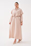 Modal Woven Dress with Cape Detail - 3