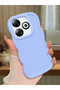 Infinix Hot 40I Compatible Simple Blue Silicone Phone Case Shockproof