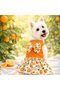 Small Breed Turunç Detailed Summer Dog Dress Cat Dress Dog Outfit (1-10kg) - 3