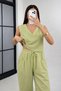 Women's V-Neck Short Sleeve Set