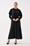 Modal Woven Dress with Cape Detail