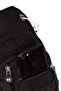 Women's Crinkle Fabric Crossbody and Shoulder Bag with Headphone Jack - Black - 5