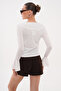 Sandy Blouse with Flounces on the Collar and Sleeves - 4