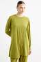 Cross-Strapped Tunic Layered Pants Set Green - 3