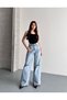 New Season Women's High Waist Baggy Jean Trousers - 3