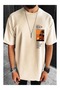 Beach Printed Men's Oversize T-Shirt