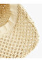 Straw Hat with Tie Back and Bow Detail - 5