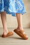 Women's Thick Sole Double Strap Buckle Slippers with Gold Detail Comfortable Daily Platform Summer Stylish Slippers - 6
