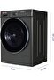 8Kg Freestanding Front Load Washing Machine, Inverter Motor, 1200 RPM, 15 Programs, Knob & To - 2