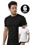 6-Pack Men's T-Shirts with Closed Collar and Half Sleeves (100% Cotton)