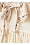 Muslin Fabric Ruffle Collar Baby Dress - 4