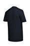 Men's Crew Neck Patterned Short Sleeve Summer Knitwear Navy Blue T-Shirt Classic Pattern - 5315 - 6