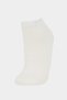 F5633Axkr1 Multicolored Women's 5-Piece Cotton Booties Socks - 6