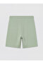 Green Elastic Waist Soft Touch Women's Shorts - 2
