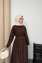 Quenn Model Coupra Model Fabric Belt Detailed Dress - 3