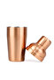 Premium 3-Piece Copper-Plated Stainless Steel Cocktail Shaker - 11oz (330ml) - 2