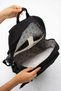 Unisex Black Backpack School Bag Laptop and Travel Bag Waterproof Sports Bag 47X30X15Cm - 5