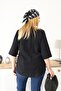 Plus Size Linen Shirt with Lace Detail on the Back - 6
