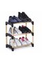 Modular Wood Shoe Rack 3 Tiers | Tool-Free Assembly | 46.5×27.5×51 cm