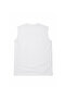 Men's Large Size White Zero Sleeve Fresh T-Shirt 3Xl-4Xl-5Xl-6Xl - 5