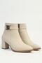 Cream Women's Heeled Boots Pc-54975 - 2