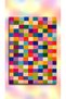 Sdt Multi-Colored Geometric Checkered Woven Base Decorative Carpet Sdt714