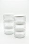 Set of 6 Glass Breakfast Containers with White Lids and Transparent Storage Jars 425 Cc - 7