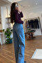 Dark Blue Straight Lycra Jean - 5