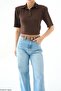 Women's Polo Collar Padded Premium T-Shirt - 4