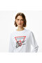 Studded Women's White Sweatshirt - 4