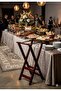 Tray Stand Foldable, Pinewood, Light Duty - 3
