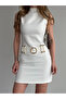 Ecru Gold Belted Dress - 1922 - 2