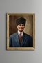 Ataturk Portrait - Vintage Patterned Frame - Slim Model
