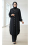 Women's Wrinkled Trousers Suit (Plus Size) - 7