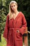 Joone 100% Cotton Hooded Unisex Waffle Pique Bathrobe Women's and Men's Bathrobe - 4