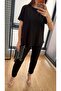 Lace Pieces in Modal Set, Black - 7
