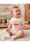 Mother's Day Printed Baby Bodysuit 100% Cotton Short Sleeve Snap Fastener Baby Bodysuit with Happy Mother's Day Written - 3