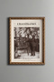 Historical Alphabet Lesson Scene - Vintage Patterned Frame - Slim Model