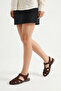 Women's Genuine Leather Ankle Strap Buckle Closed Front Suede Daily Sandals Gines Brown Suede - 8