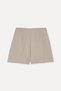 Women's Beige Color Shorts with Tie Detail - 5