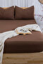 100% Cotton 2 Layer Muslin Elastic Sheet Set Natural Woven /Single - Double - King Size - 3