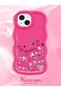 حافظة هاتف من السيليكون الأحمر البسيط المقاوم للصدمات متوافقة مع هاتف iPhone 15 Plus بنمط Hello Kitty - 2