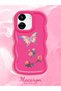 Redmi 13C Compatible Shockproof Simple Red Silicone Phone Case Butterfly Pattern - 2
