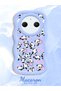 Redmi A3 Pro Compatible Shockproof Simple Blue Silicone Phone Case Panda Pattern - 2