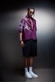 Men's Plum Asymmetrical Cut Short Sleeve Box Fit Shirt - 2