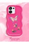 A6 Pro 5g Compatible Shockproof Simple Red Silicone Phone Case Butterfly Pattern - 2