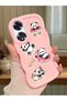 Simple Pink Silicone Phone Case Panda Pattern Shockproof Compatible with Oppo A60 - 2