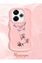 Redmi 13 Compatible Shockproof Simple Pink Silicone Phone Case Butterfly Pattern - 2