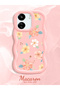 Poco C65 Compatible Shockproof Simple Pink Silicone Phone Case Cover Flower Pattern - 2