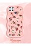 Realme C21Y Compatible Shockproof Simple Pink Silicone Phone Case Cover Flower Pattern - 2